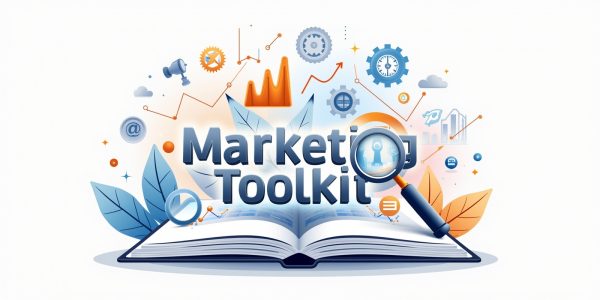 Flux_Dev_A_modern_vibrant_illustration_of_various_marketing_to_0 Business Book Marketing Toolkit